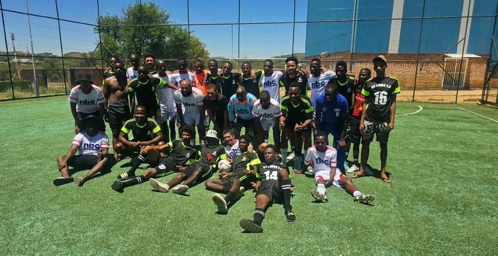 Teams together after the game
