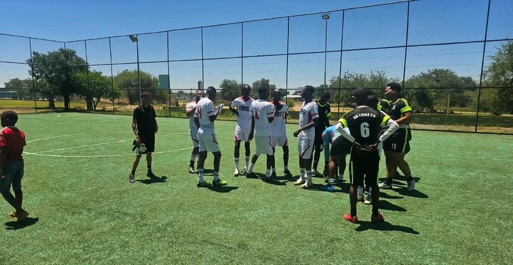Players talking tactics